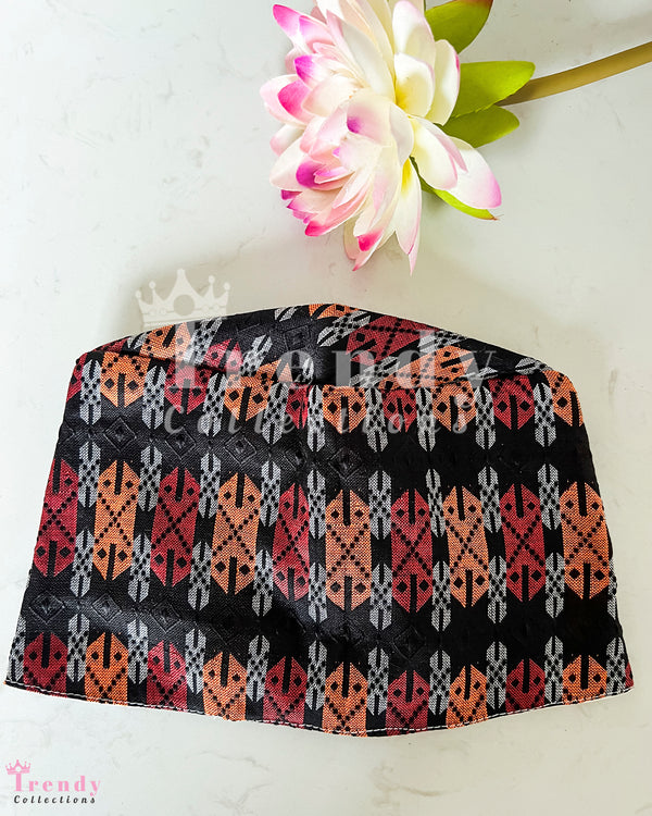 Traditional Dhaka Topi with Geometric Patterns